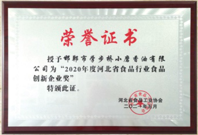 2020年度河北省食品行業...